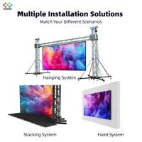 Pantalla de pared de video LED RAYBO 500*1000mm HD P3.91 P4.81 SMD a todo Color Panel de matriz Led para exteriores Alquiler de pantallas LED móviles para bodas