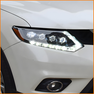 Luz Delantera LED para Nissan X-Trail Rouge T32 2014-2017, Conjunto de Faros Delanteros de Actualización, Cristal Bifocal, 4 Lentes, Accesorios - Product Image 4