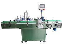 Machine d'étiquetage automatique électrique HL-515 PLC pour bouteilles en plastique, bouteilles en verre, boîtes métalliques, boîtes en aluminium, emballages en bois