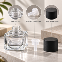 Botol Parfum Kaca Mini 7ml 10ml Custom, Botol Sampel Minyak Wangi/Esensial Bening dengan Tutup Ulir dan Cetak Logo