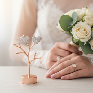 Orecchini a forma di cuore in oro placcato CZ diamanti taglio a pera alla moda oro rosa giallo metallo classico platino per matrimonio fidanzamento regalo per festa - Product Image 4