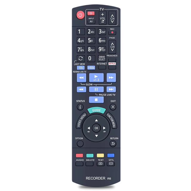 N2QAYB001077 Replacement Remote Control Use for Pan Blu-ray Player DMRPWT560 DMRPWT560GN DMRUBT1 DMRUBT1GL DMRUBT1GLK