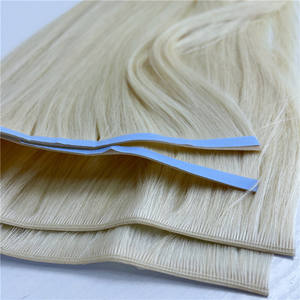 2025 nouveauté 40 ~ 60cm génie bande trame bricolage Extensions de cheveux Invisible bande cheveux fait vierge cuticule Remy cheveux peau trame Type - Product Image 3