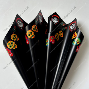 Papel de regalo de <span class=keywords><strong>calabaza</strong></span> de Halloween de nuevo diseño, papel de regalo Floral para ramos, suministros de floristería, papel de <span class=keywords><strong>Spiderman</strong></span> - Product Image 2