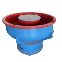250L petites pièces en aluminium billes d'acier abrasifs en céramique ébavurage vibrant baril polisseuse