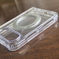 Étui magnétique transparent de luxe compatible avec iPhone Duo 18 Fold, support rotatif à 360°, coque de protection en TPU avec protection de la charnière en verre