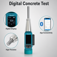 Martillo Digital Integrado Totalmente Automático para Prueba de Rebote de Concreto, Martillo Schmidt NDT, Probador de Resistencia de Concreto para APP High