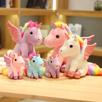 Boneka Unicorn Berbagai Ukuran, Isi Kapas PP Super Lembut, Hadiah Ulang Tahun Sempurna untuk Anak-anak, Menenangkan, Cocok untuk Festival dan Pasangan