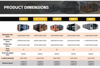 Maison préfabriquée mobile anti-sismique de 20 pieds ou 40 pieds, 2 à 5 chambres, pliable, extensible, étanche, moderne, pour centre commercial, école, supermarché