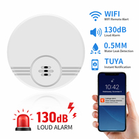 Détecteur de fuite d'eau portable WiFi Tuya, installation facile, protection de la maison et des bâtiments, alarme de fuite d'eau sans fil