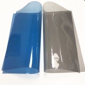 Rouleau de PVC souple transparent orange de 12*53 pouces, rouleau de gelée de vinyle de PVC transparent imperméable de couleur unie pour les sacs à main de bricolage de femmes - Product Image 3