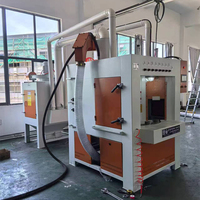 Machine de sablage automatique à 8 pistolets avec plateau tournant intermittent, intelligente et respectueuse de l'environnement, pour cabine de sablage.