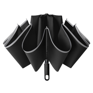 Paraguas para sol y lluvia, 8 varillas, marco de aleación, apertura totalmente automática, uso en viajes, diseño minimalista, material de nailon - Product Image 2