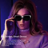 Lunettes VR intelligentes 4K 3D AR noires et grises, cinéma portable, appareils intelligents en fibre optique pour le Metaverse, compatible avec les drones et les projecteurs, matériel AR