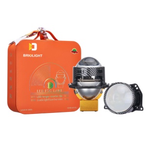 Briolight เลนส์ H7 H4เลเซอร์คู่ขนาด3นิ้วไฟหน้า LED กำลังไฟ60W ใช้งานได้จริง6500K มีอายุการใช้งานยาวนาน - Product Image 4