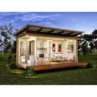 Maison conteneur de soudage de 20 pieds Villa préfabriquée à structure métallique pliante