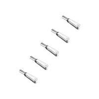 M2 X 28mm One End Threaded 300mm Long Metal Push Rods With Metal Clevis