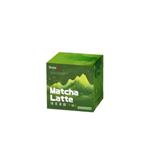 Polvo de té con leche 3 en 1 de embalaje fino SHARETEA Matcha Latte en polvo para la industria de servicios de alimentos