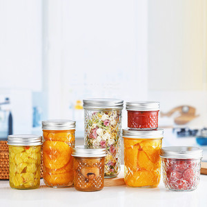 Tarros <span class=keywords><strong>de</strong></span> Cristal <span class=keywords><strong>de</strong></span> 100ml, 250ml, 300ml y 650ml con Tapa Hermética <span class=keywords><strong>de</strong></span> Aluminio para Mermelada, Jalea, <span class=keywords><strong>Miel</strong></span>, Especias y Productos Secos, 100 Unidades - Product Image 4