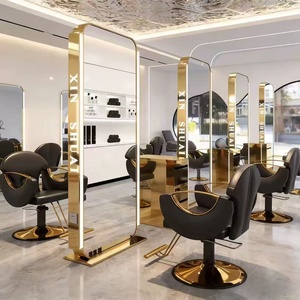Luxury Modern Design <b>Full</b>-<b>Length</b> Double <b>Mirror</b> Styling Equipment Durable for Beauty Salons and Barber Shops - Product Image 2