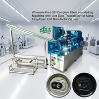 Marqueur laser à fibre standard GS1 à prix d'usine avec suivi des données en temps réel pour la ligne de production de métal à ouverture facile