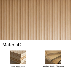 Panneau mural en bois massif, revêtement mural intérieur imperméable, panneau de plafond, panneau décoratif en lattes pour appartement, hôtel, vente en gros - Product Image 3