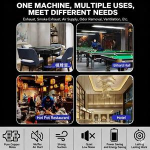 Kipas Saluran Ultra-Senyap 35-39dB - Filtrasi 3-Tahap untuk Penghilang Asap Restoran Hot Pot/Barbekyu - Product Image 5