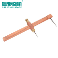 Compas de potier réglable pour la céramique, outil de dessin en céramique, jauge en bois de rose et plastique (deux options) pour la fabrication artisanale de céramique