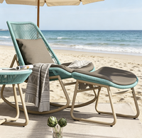 Fauteuil à bascule moderne en rotin, de luxe, pour véranda, fauteuil de relaxation, grande capacité de charge, structure métallique, pour extérieur et usage domestique – Vente chaude directe usine