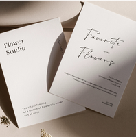 Cartes personnalisées en papier rose mat imprimé Carte d'affirmation fantaisie et positive avec boîte magnétique