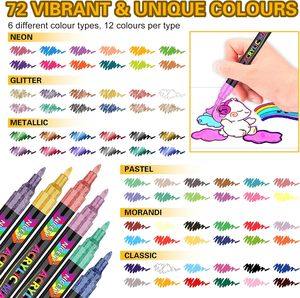 Marqueurs de couleurs pour croquis de <span class=keywords><strong>manga</strong></span>, 48 pièces, stylo à double brosse, feutre d'alcool, fournitures scolaires d'art, ensemble de <span class=keywords><strong>dessin</strong></span>, 168 - Product Image 6
