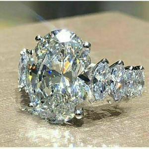 แหวนเพชร F357 ทรงกลมเจียระไนแบบบริลเลียนท์ สี G ธรรมชาติ เครื่องประดับหมั้นคลาสสิกสำหรับผู้หญิง - Product Image 6