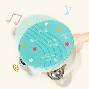 Tambor de mano de madera multifuncional, juego de instrumentos musicales, pensamiento lógico, juguetes educativos de aprendizaje para niños y niñas - Product Image 4