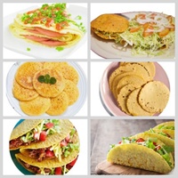 Machine à tortillas industrielle et commerciale 110V/60Hz entièrement automatique multi-tailles pour la fabrication de pâte à tortillas de maïs pour le Mexique