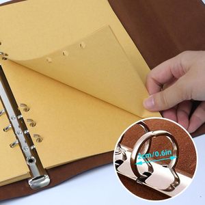 Carnet de notes vintage en cuir PU A5, papier sans acide 100 g/m², à feuilles mobiles, journal de voyage avec pendentif cœur - Product Image 2