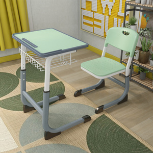 Ensemble de bureaux et de chaises de classe modernes, confortables, durables et réglables pour les élèves du primaire et du secondaire, PP - Product Image 3
