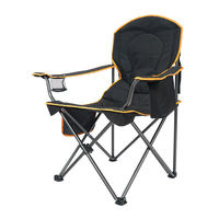 Chaise de camping confortable, moderne, pliable, légère, avec structure en acier inoxydable, en tissu Oxford, pour l'extérieur et le jardin, design durable