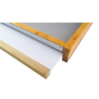 Planche inférieure Langstroth 10 cadres pour ruche, en acier inoxydable 304, avec grille filtrante, PVC ciré, ventilation naturelle, neuve