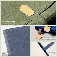 Carnet de notes A5 en PU pour bureau, avec gourde, personnalisable avec impression de logo, coffret cadeau haut de gamme