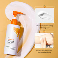 Lotion pour le corps à la vitamine C blanchissant la peau naturelle chaude crème éclaircissante nourrissante hydratante pour crème pour le corps chaude