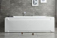 Baignoire de massage à remous autoportante intérieure moderne et luxueuse pour 2 personnes, baignoire portable de haute qualité, accessoire de vidange, hôtels