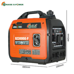 Générateur Inverter Bi-énergie 3kW 220V 50Hz Portable à Essence Monophasé RZ3800iE P - Product Image 3