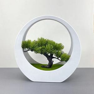 Venta directa de fábrica simulación Flor de plástico aguja de pino decoración de escritorio decorativa planta de simulación en maceta pequeños Bons - Product Image 3