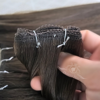 Extensions de cheveux humains brésiliens vierges non traités, tissage machine, lots 613, vente en gros