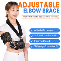 Attelle de coude réglable avec attache en matériau composite pour la protection et la fixation des fractures de l'avant-bras