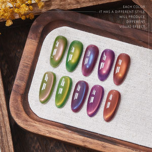 เจลทาเล็บทับทิมรูปแมวทำจากแก้วพายผลไม้เกรดสูงพร้อมโคมไฟ LED พิเศษ2025ใหม่ - Product Image 5