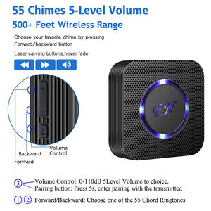 Échantillon gratuit inclus Récepteur et émetteur Entraînement au pot Sonnette pour chien Bouton tactile étanche Sonnette pour chien sans fil - Product Image 3