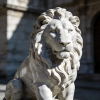 Statue de lion antique en marbre véritable, grande taille, style chinois, pour portail de jardin ou porte de maison, à vendre
