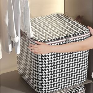 Custom <b>Clothes</b> Storage <b>Box</b> Large Capacity 180L Women Foldable Non Woven Fabric Organizer Bag for Clothing - Product Image 6