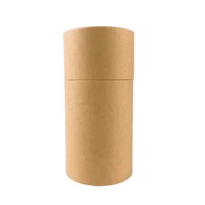 Emballage de thé personnalisé tube en carton biodégradable canette de thé en feuilles cylindre pour café emballage en papier